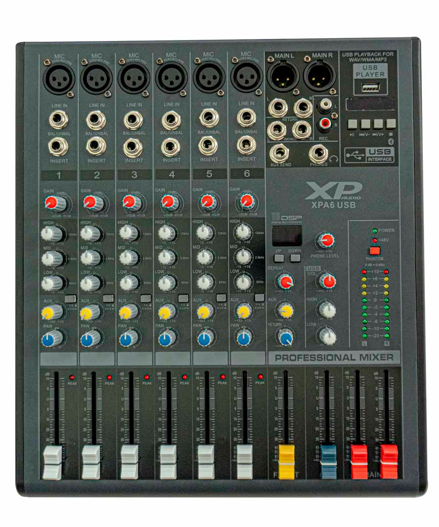 Consola XP Pro Audio XPA6 USB